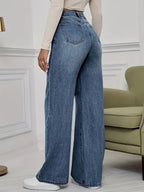 High-Waisted Denim Pants Bubiana
