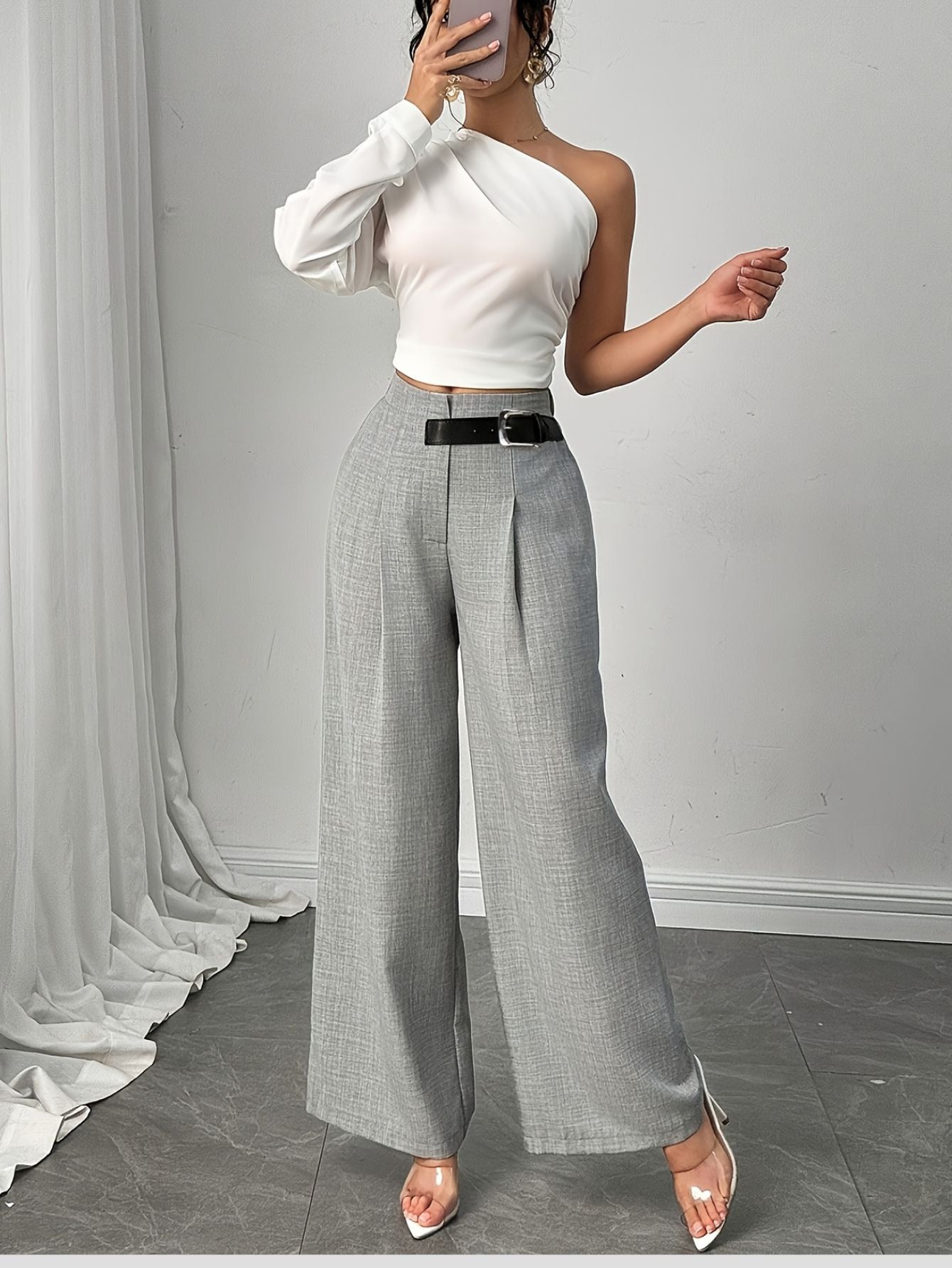 Elegant Wide-Leg Trousers Bubiana