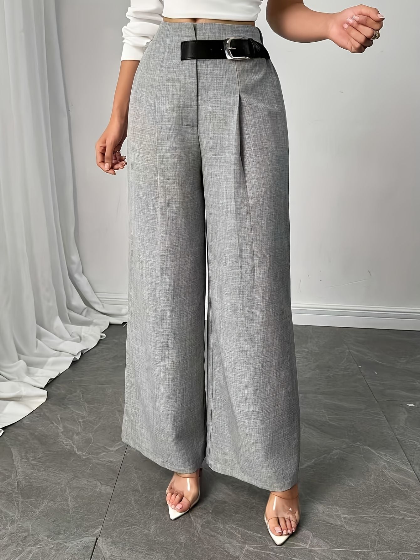 Elegant Wide-Leg Trousers Bubiana