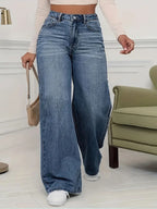 High-Waisted Denim Pants Bubiana