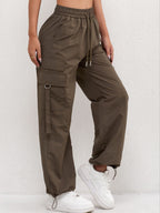 High Waist Cargo Pants Drawstring Bubiana